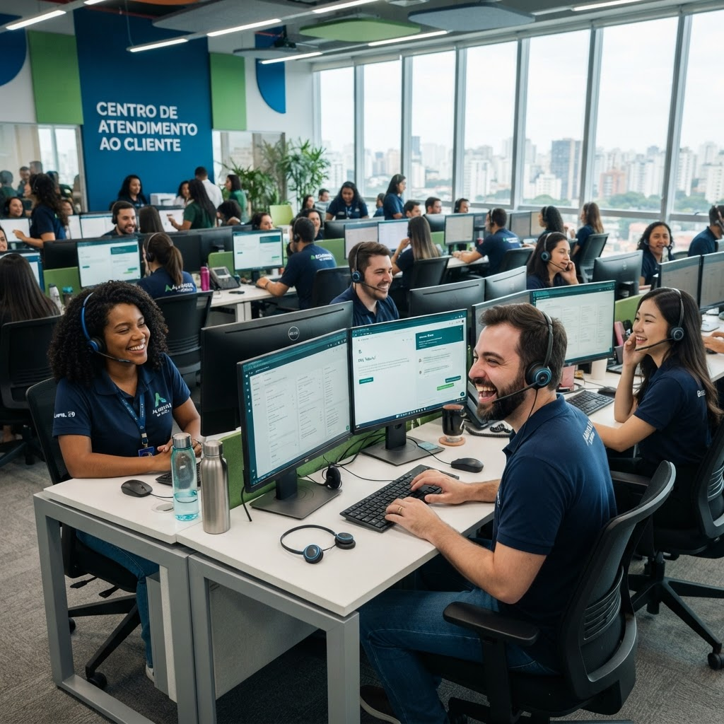 Central de atendimento profissional Giga+ Fibra